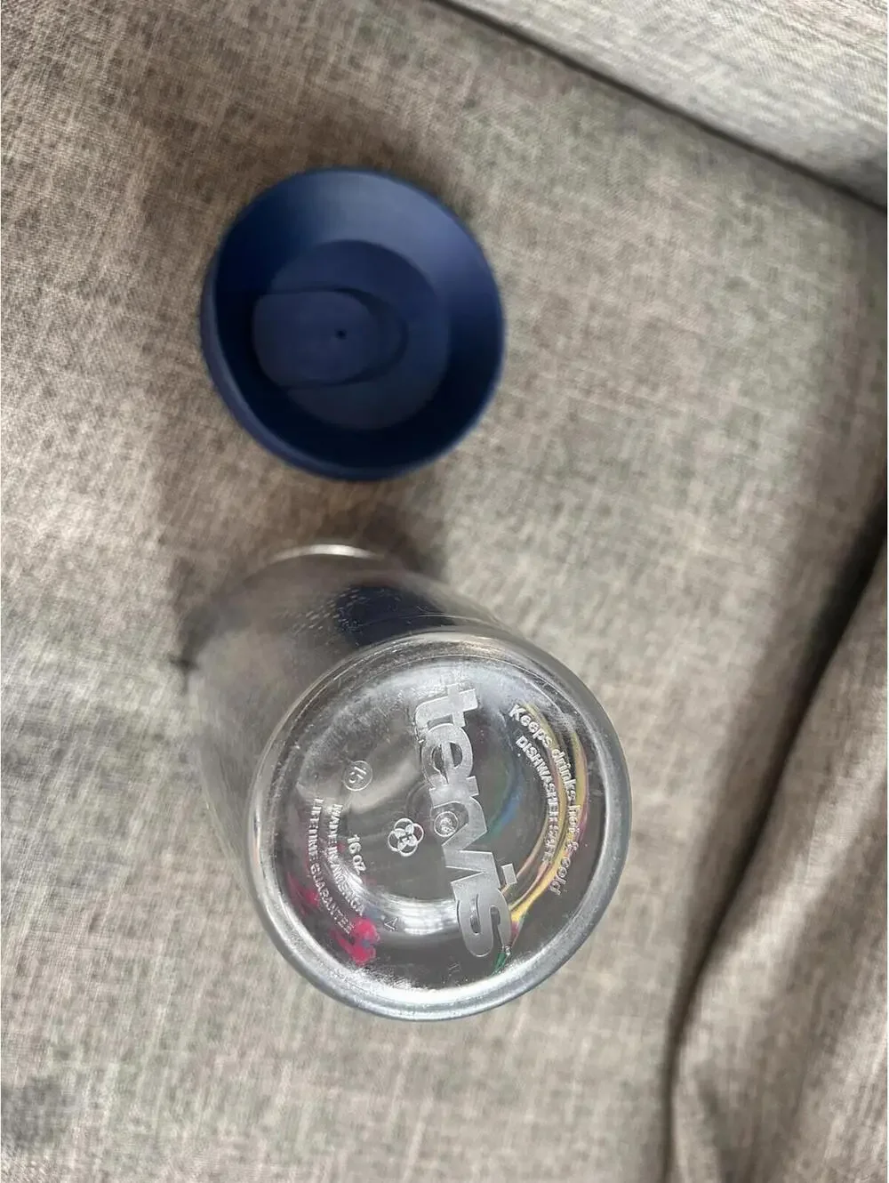 Tervis Tumbler Salt Life Fish 16 Oz Fish on Black Background Blue Lid